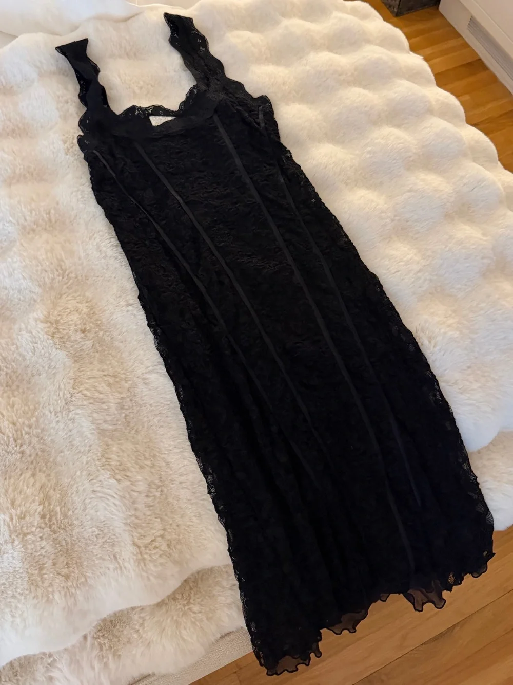 Free People Black Lace Dress